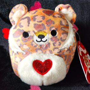 FTM Cherie 5" Sabor toothed Tiger Leopard Valentines Day Squishmallows New! NWT